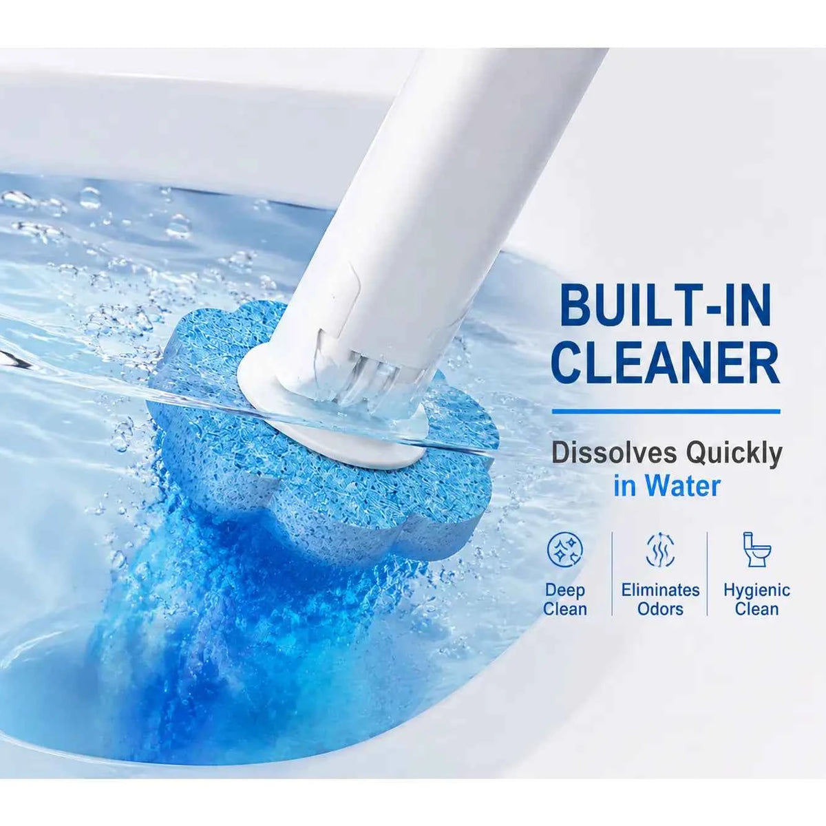 Disposable Toilet Brush Kit Set, 36 Disinfecting Refills with Plastic Bristles, Wall-Mountable Extended Handle, Hygienic Bathroom Cleaning Tool for Household Maintenance (Toilet Brush+36 Refills), Toilet Cleaner