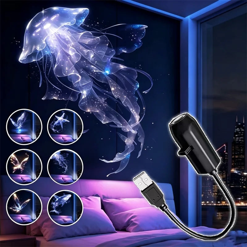  USB Starry Sky Projector Night Light 2 in 1 Galaxy Star Projector Lamp with HD Slides Portable for Bedroom Car Ceiling Decor